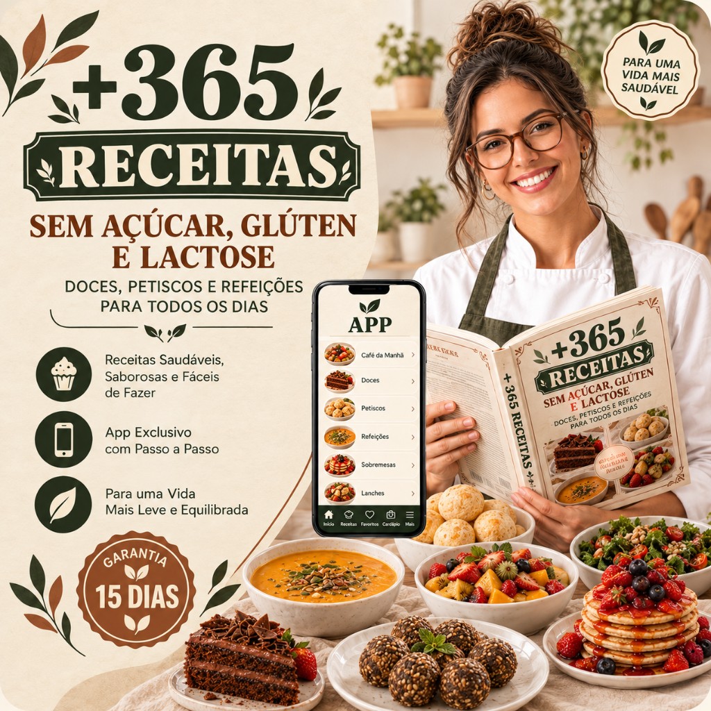 365 Receitas Sem Açúcar, Sem Glúten e Sem Lactose